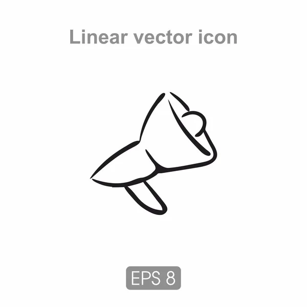 Ikona reproduktoru pro infografika — Stockový vektor