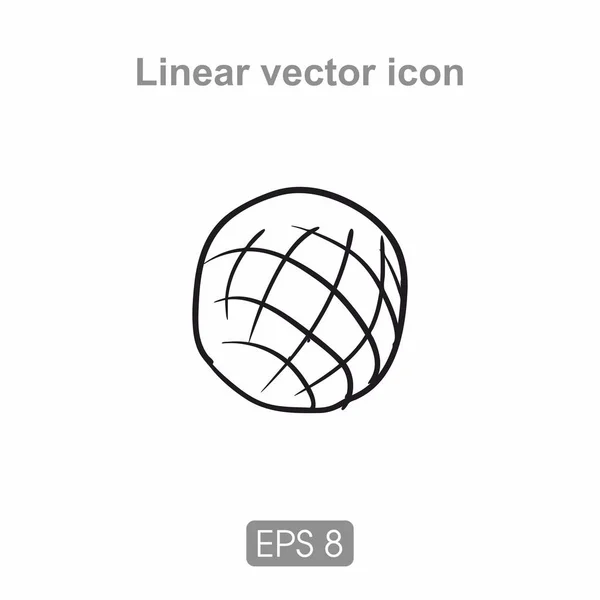 Icon Globe planet — Stock Vector