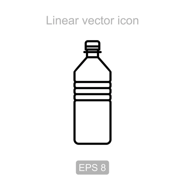 Flaska. Linjär vektor symbol. — Stock vektor