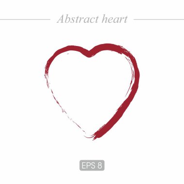 Dekoratif vektör kalp