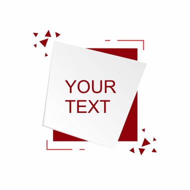 Metin için soyut çerçeve