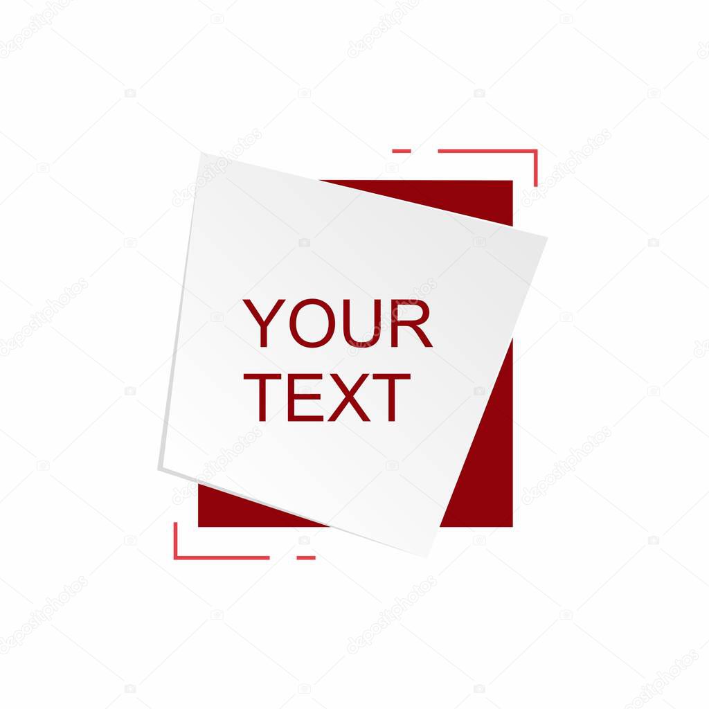 Abstract frame for text