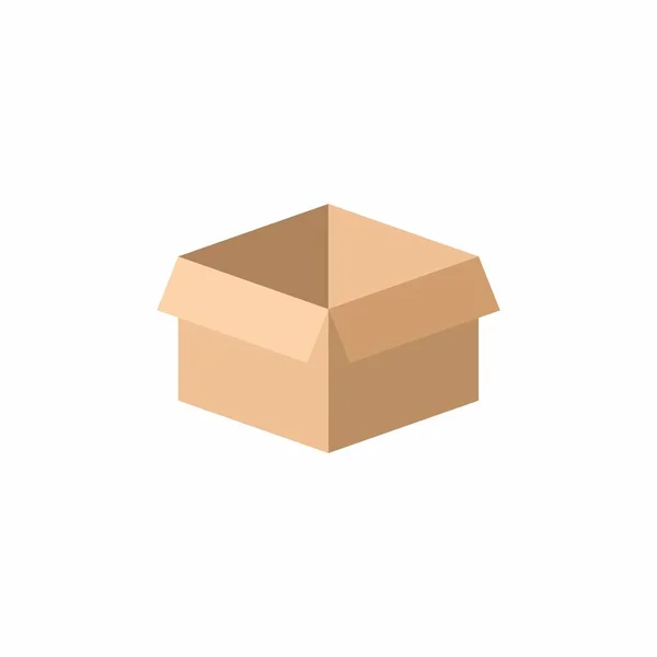 Distintivo scatola di cartone — Vettoriale Stock