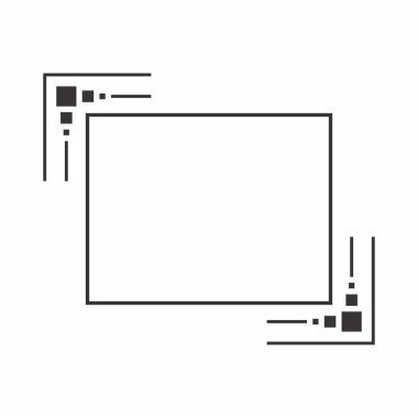 Metin için soyut çerçeve