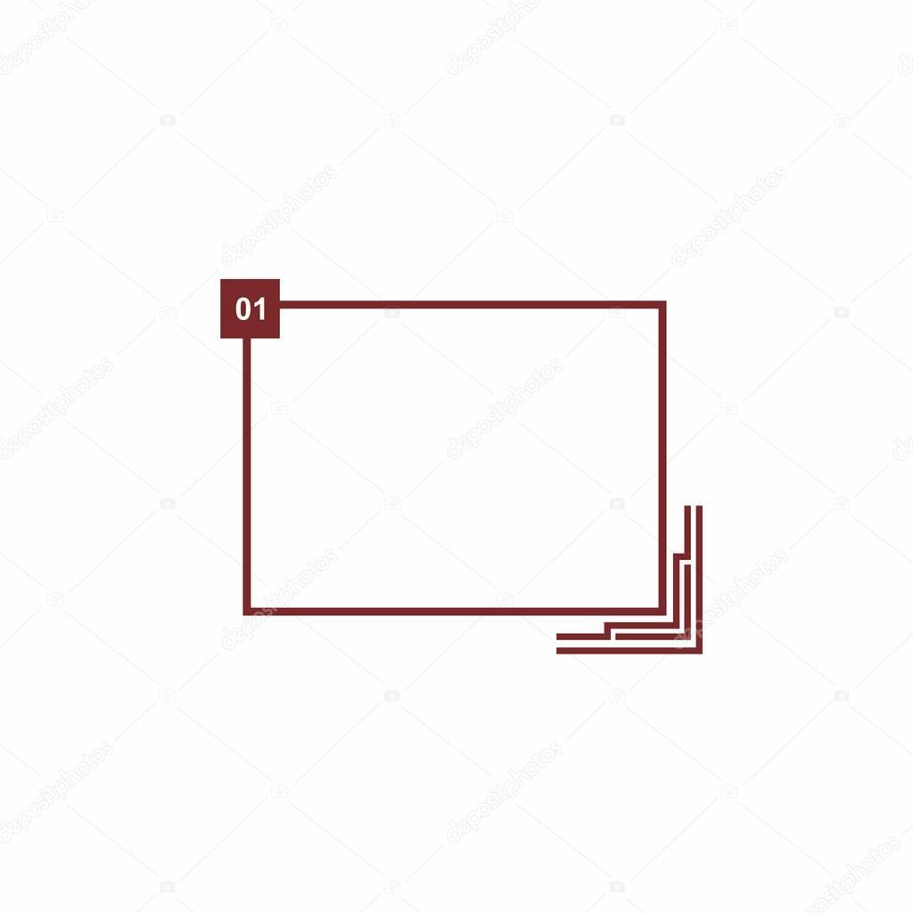 Abstract frame for your text. Banner template for advertising goods, internet resources and other