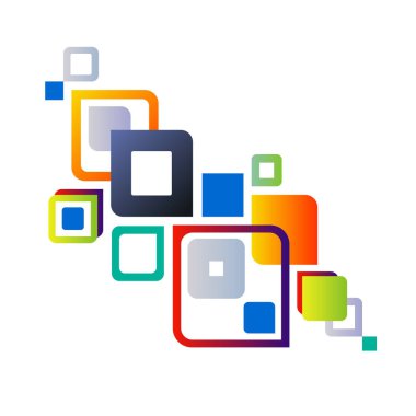 soyut kareler arka plan