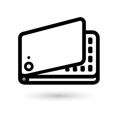 Cep telefonu doğrusal simgesi