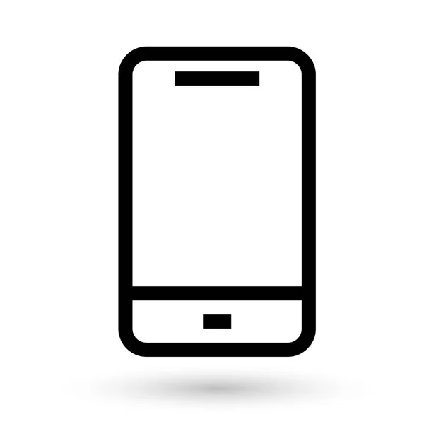 Γραμμική εικονίδιο του κινητού — Διανυσματικό Αρχείο