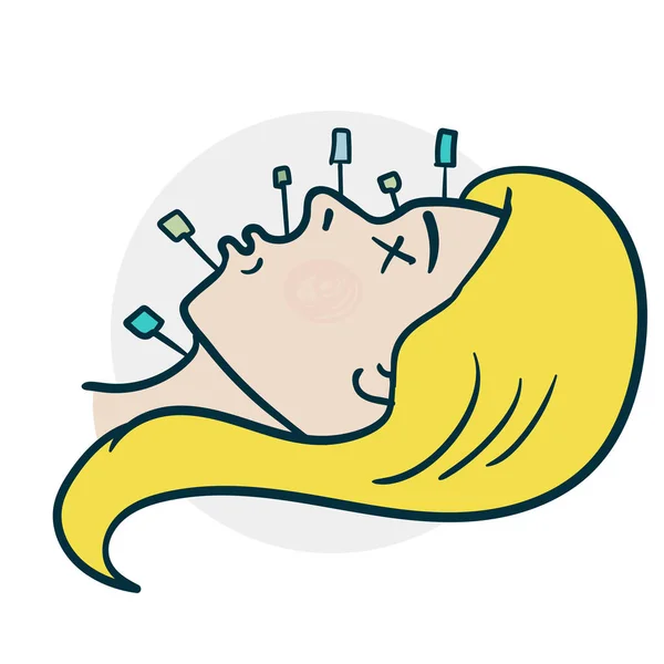 yüzey çizgi roman stili ameliyat akupunktur