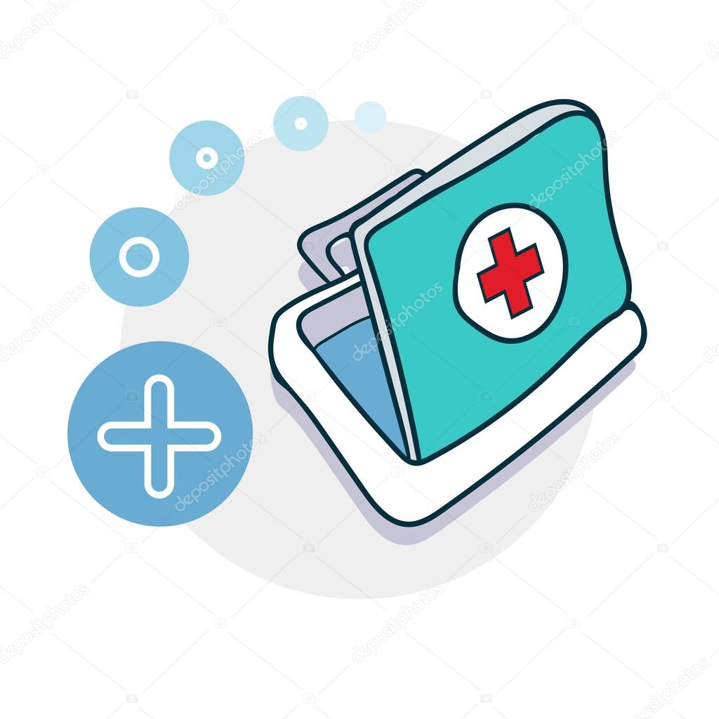 Medical case icon