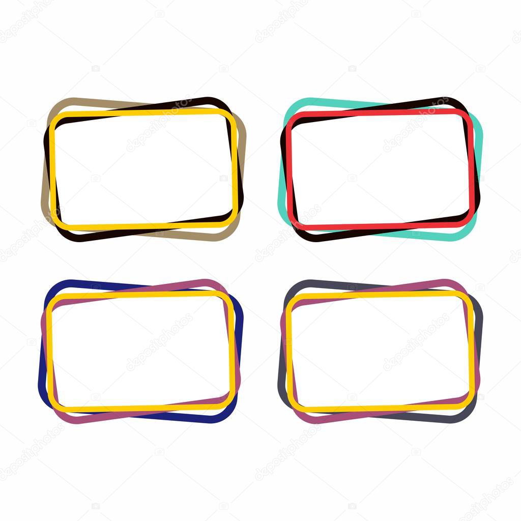 Abstract banner template. Frame for placing tex, photos or any other content