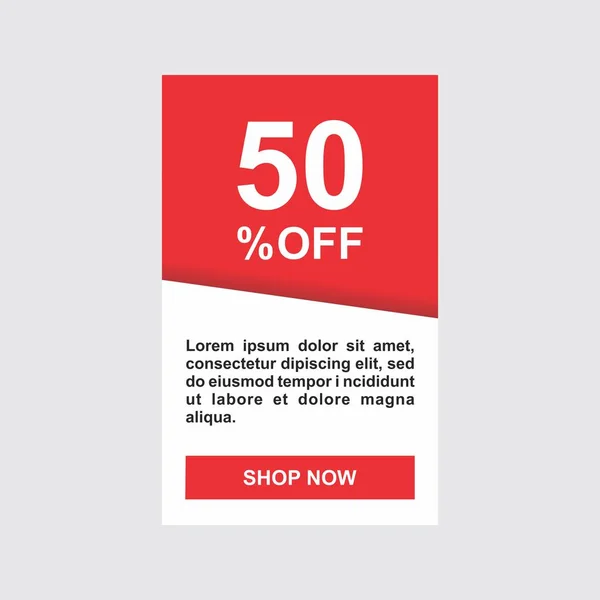 Site için promosyon bloğu. Afiş kart indirimli