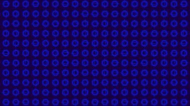 Geometrik şekilleri ve çizgileri olan soyut bir arkaplan, sürekli hareket halinde. Şekiller ve elementler mozaiği. Asgari modern animasyon arkaplanı.