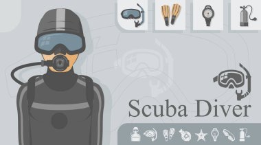 Scuba diver ile ilgili simgeler