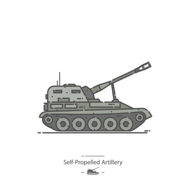 Öz güdümlü Topçular - Satır renk simgesi