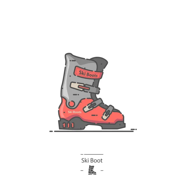 Ski boot — Stockvector