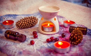 Koniler ve aromaterapi lamba