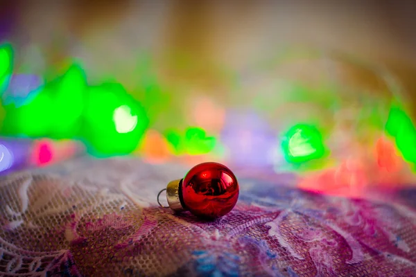 Vánoční koule s osvětlení — Stock fotografie