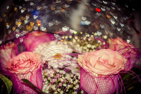 ピンクの花束のクローズ アップ — ストック写真