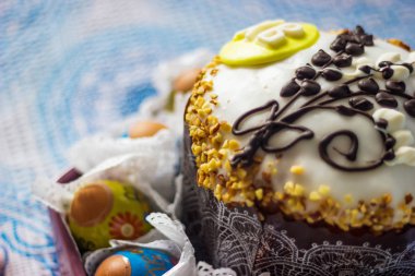 Paskalya pastası yakın plan.