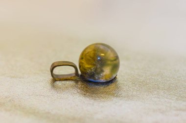 Epoksi reçine close-up kristal çiçek ile yapılan