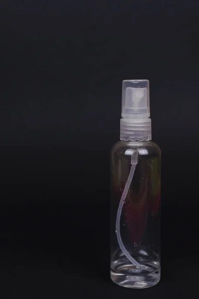 Transparent Bottle Antiseptic Residues Crisis Household Antiseptics Stores Crisis Due — Stock Photo, Image