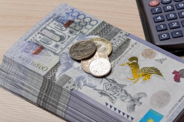 Kazakistan para tenge ulusal para birimi 20 000 Tenge banknot