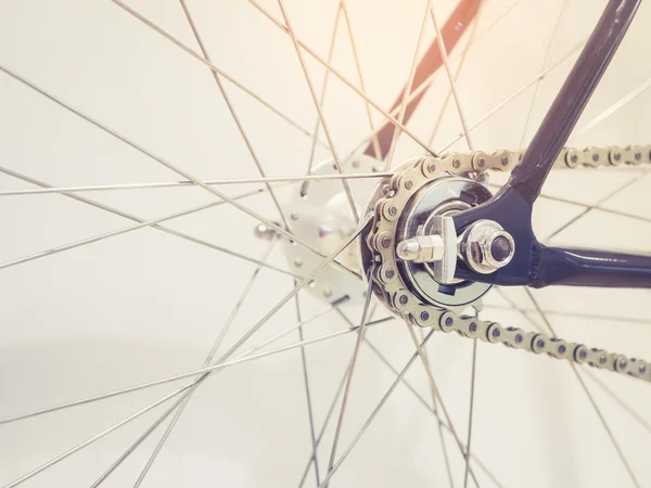 Bicycle Wheel Spoke and Chain details — Stock Photo, Image