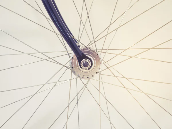 Bicicleta roda falada e Cadeia detalhes — Fotografia de Stock