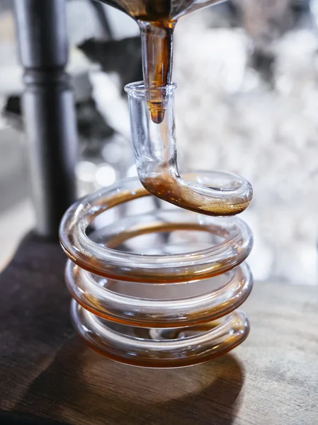 Sistema de café Cold Brew en proceso Syphon Bar café — Foto de Stock