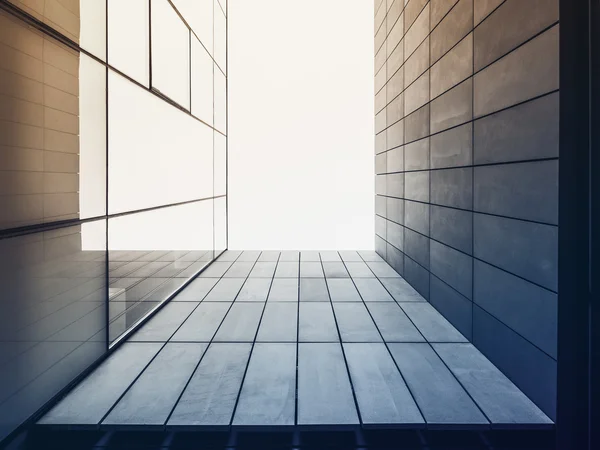 Detalhe da arquitetura Edifício de fachada de vidro moderno Exterior — Fotografia de Stock