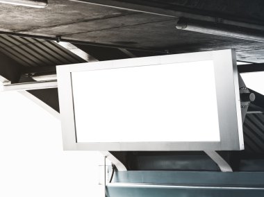 Boş Lcd ekran çerçeve görüntüleme Media afiş kadar sahte