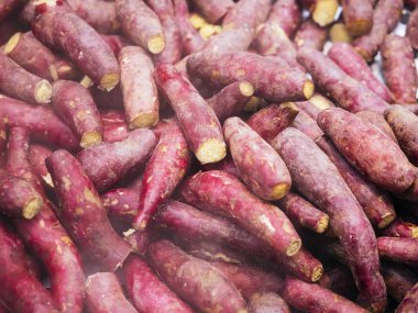 Tatlı patates Buhar ham organik gıda