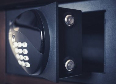 Kilit kodu Şifre Pad Numarası Koruma Kutusu Bankası