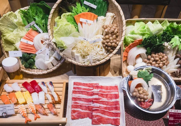 Japan Food model Display Sukiyaki set Japanese Restaurant menu