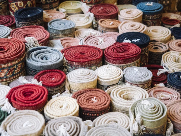 Carpet Rolls Shop Colourful Fabric decoration