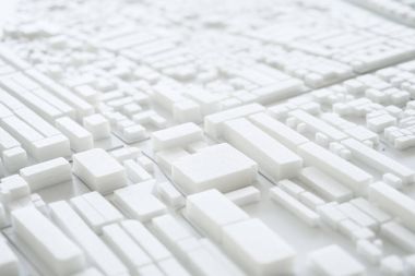 Mimari Model Kentsel şehir düzeni konsept tasarımı