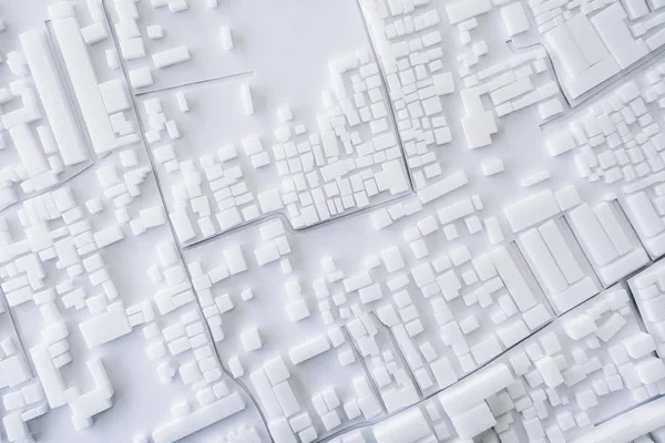Architektura modelu miejskiego układu z miasta koncepcja — Zdjęcie stockowe