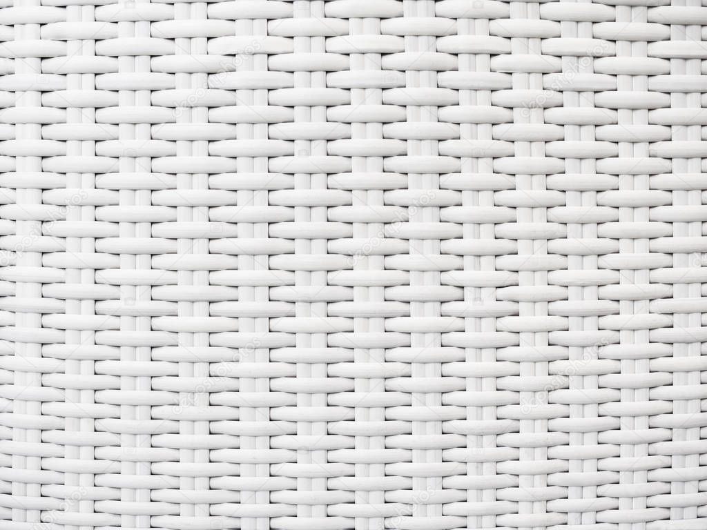 Weave Texture Wicker White Rattan background Art craft — Stock Photo