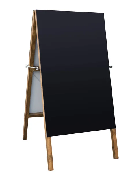 Chalkboard Frame Signboard Stand Restaurante Loja Menu Isolado — Fotografia de Stock