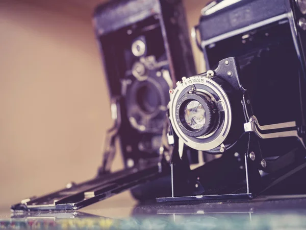 Câmeras vintage coleção antiga velha — Fotografia de Stock