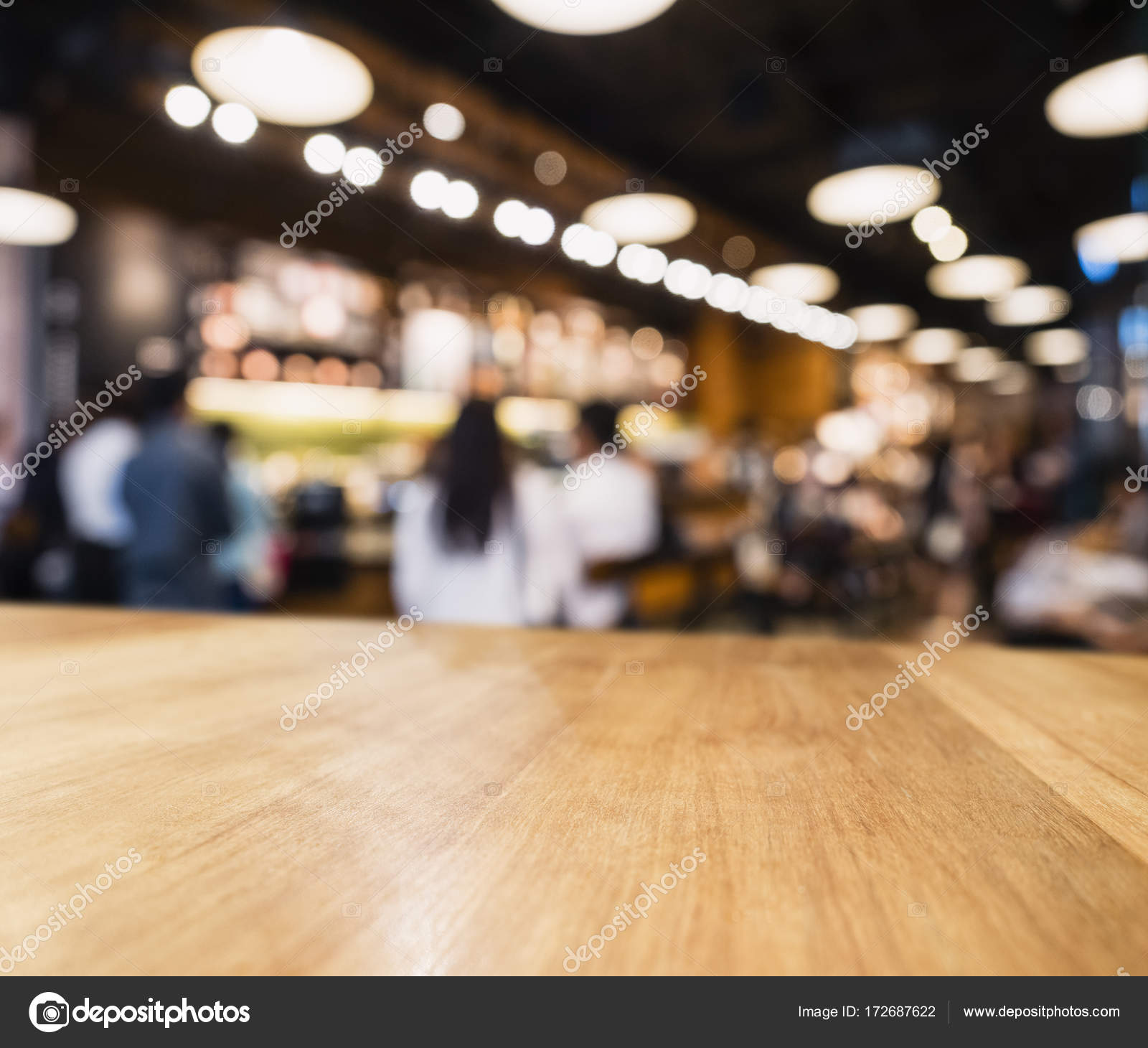 Table top counter Blur people Bar restaurant background Stock Photo by  ©viteethumb 172687622