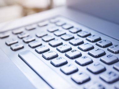 Klavye türü düğmesini kapatın iş kavramı gizlilik koruması