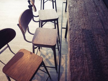 Cafe Counter ve sandalyeler Restoran koltuk Retro tarzı