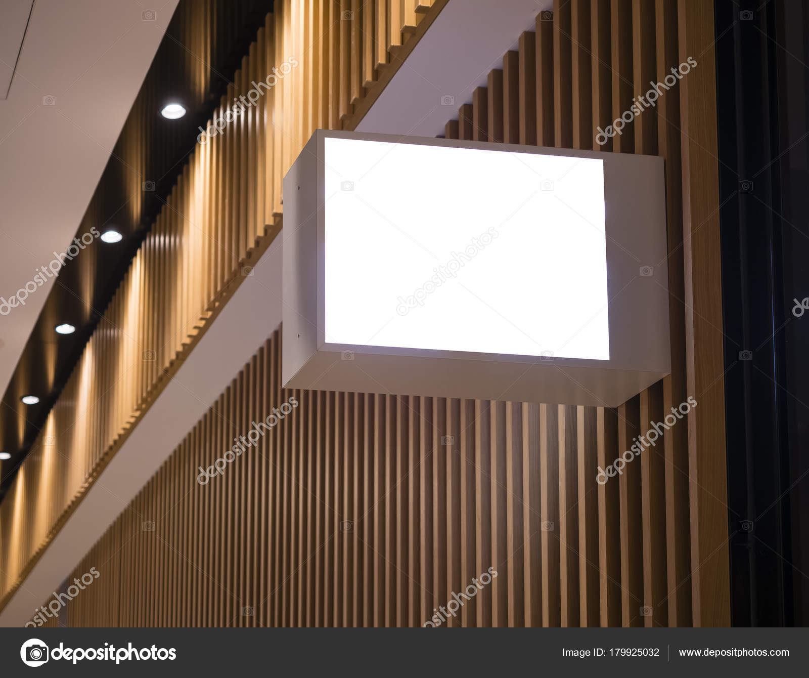 Download Mock Up Signage Light Box On Wooden Wall Shop Logo Royalty Free Photo Stock Image By C Viteethumb 179925032