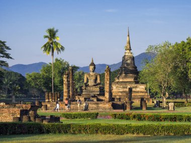Sukhothai tarihi Park manzara dünya mirası Tayland