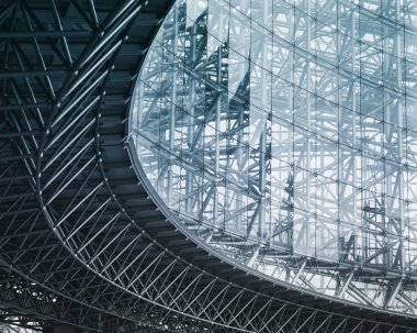 Mimari detay Modern bina cam cephe dış