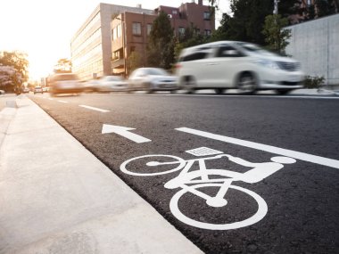 Bisiklet lane tabela Street otomobil şehir transporatation