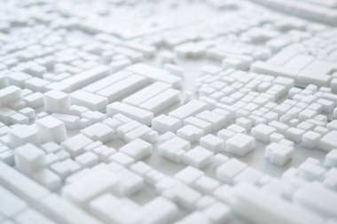 Mimari Model kentsel cityscape konsept tasarımı
