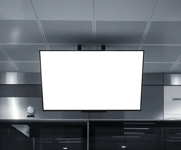 LCD Screen відображає чисті цифрові медіа Indoor Building — стокове фото